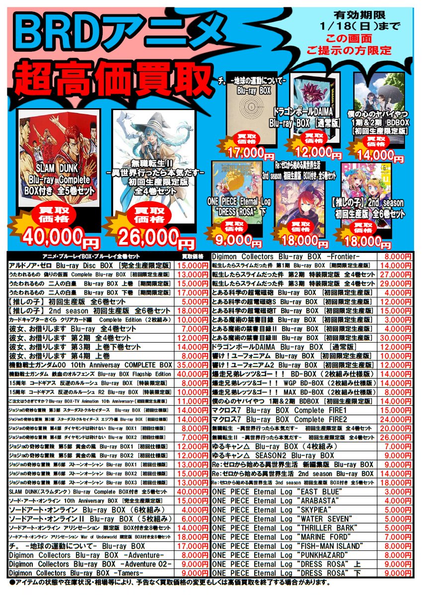 買取受付時『最初』にこちらの画像ご提示で、 買取金額が通常査定より