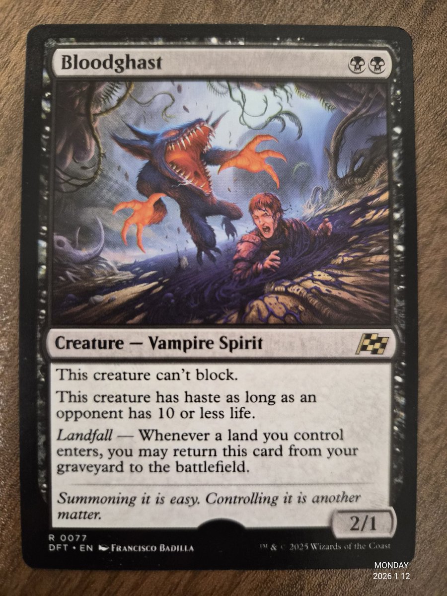 恐血鬼/Bloodghast アーティストプルーフ 細部までの書き込み含めた