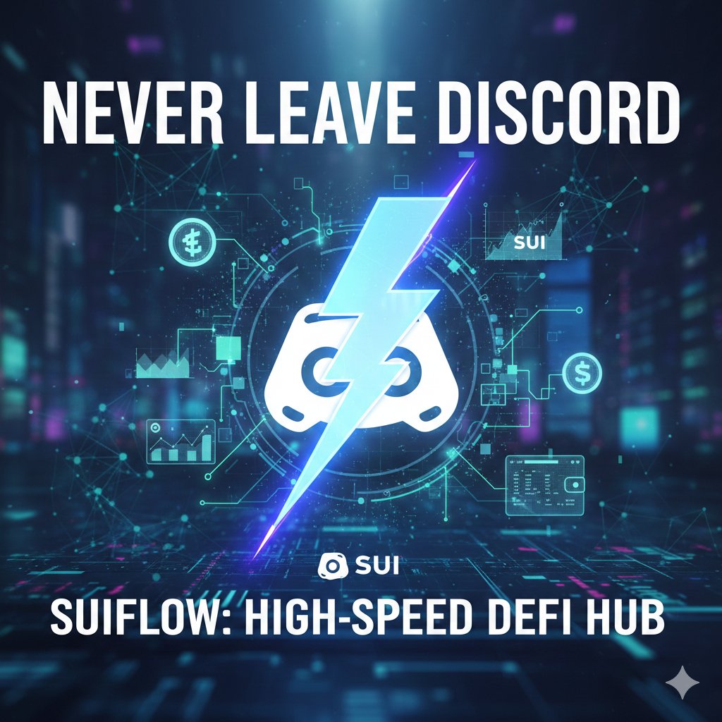 What if you never had to leave Discord to manage your crypto? No more  switching tabs, no more clunky extensions, just pure on-chain power right  where your community lives. Enter @suiflowapp —the