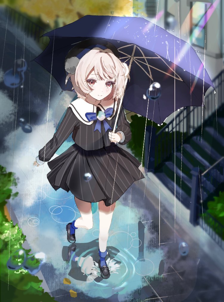 お天気雨
 #雨衣コン2025  #絵描きさんフォロバ100