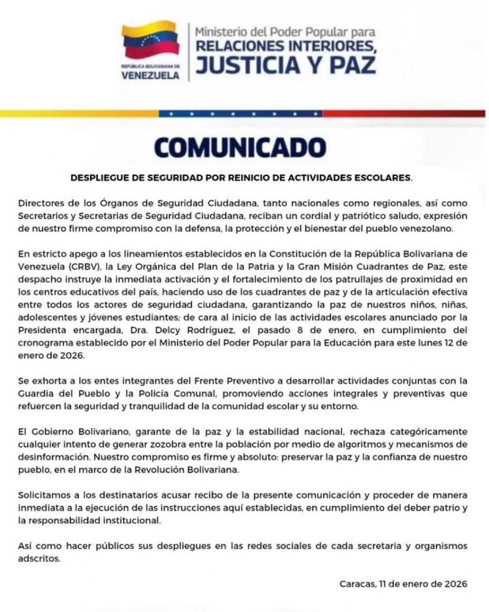 GNADHOM's tweet photo. Mensaje de Diosdado, militarizar instituciones educativas para hacer de estas sus refugios al mejor estilo HAMAS, además de buscar disidencias entre los estudiantes.

Esto pinta feo. https://t.co/tHRmBeIU8B