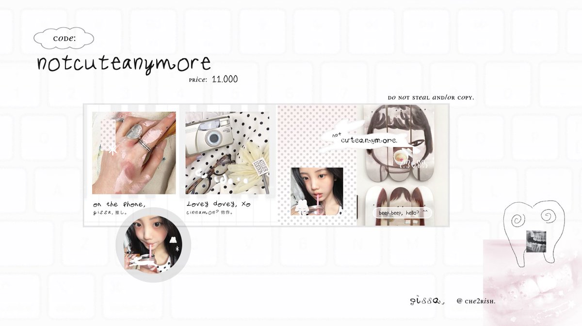 che2rish's tweet image. help repost, please! thanks a lot ♡

hayi my–cherris! aku open titipan layout with special price (alt) untuk katalog… patisserie, notcuteanymore &amp;amp; nintendo &amp;gt;____🍽️&amp;lt; for other details and results, please check tweets below yaaa :3 🎼 yuk ikut optip 😆 #zonauang #zonaba