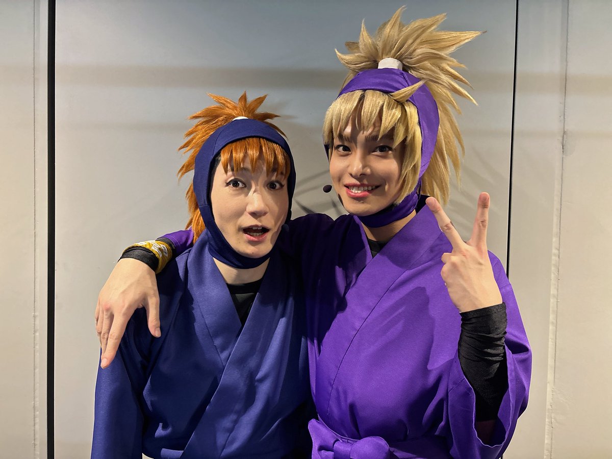 忍ミュ 昨日の今頃は昼公演が終わりましたね⭐️ ✂️