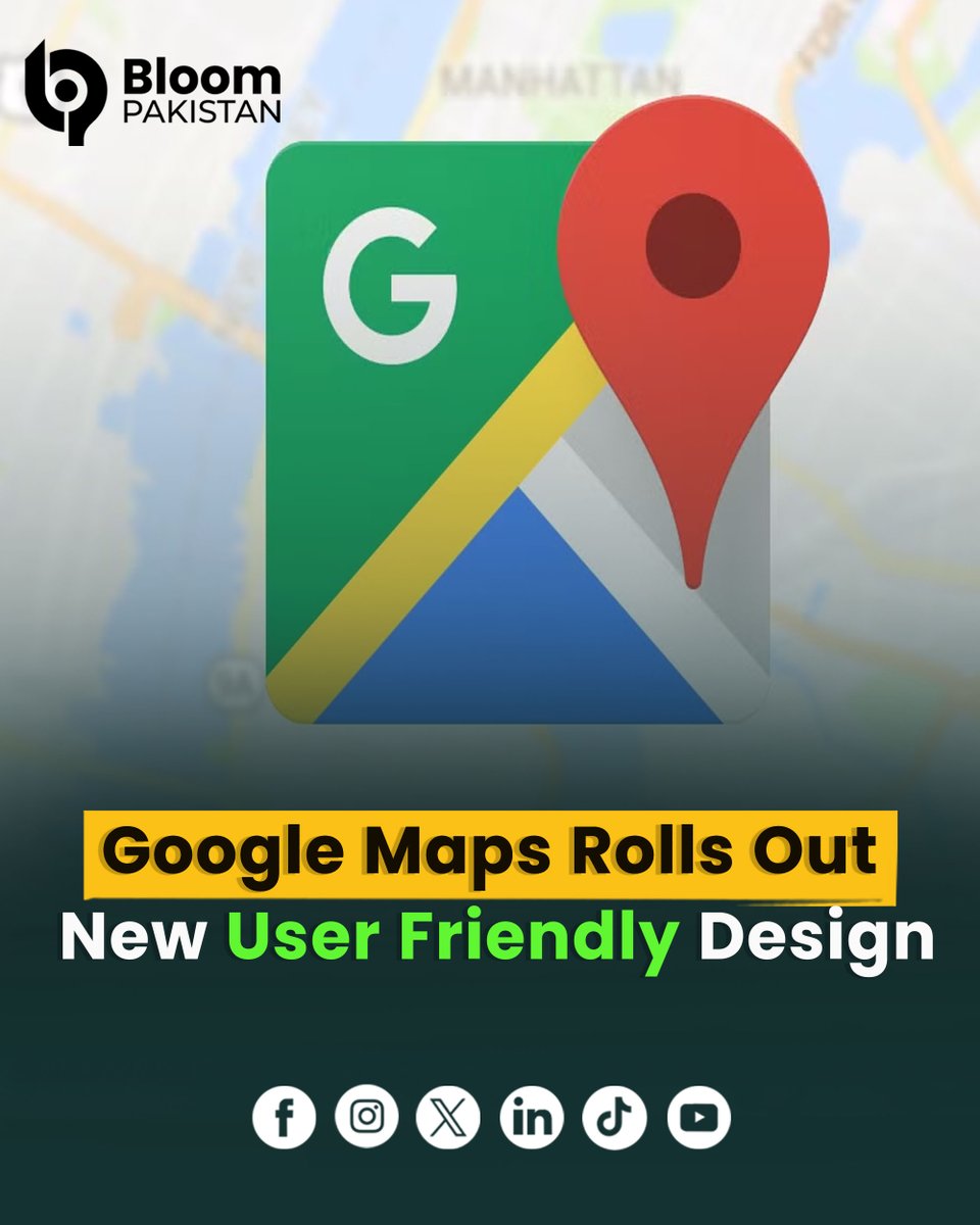 bloom_pakistan's tweet image. Google Maps Rolls Out New User-Friendly Design....

Read more  bloompakistan.com/google-maps-ro…

#GoogleMaps #NewDesign #UserFriendly #AppUpdate #TechNews
