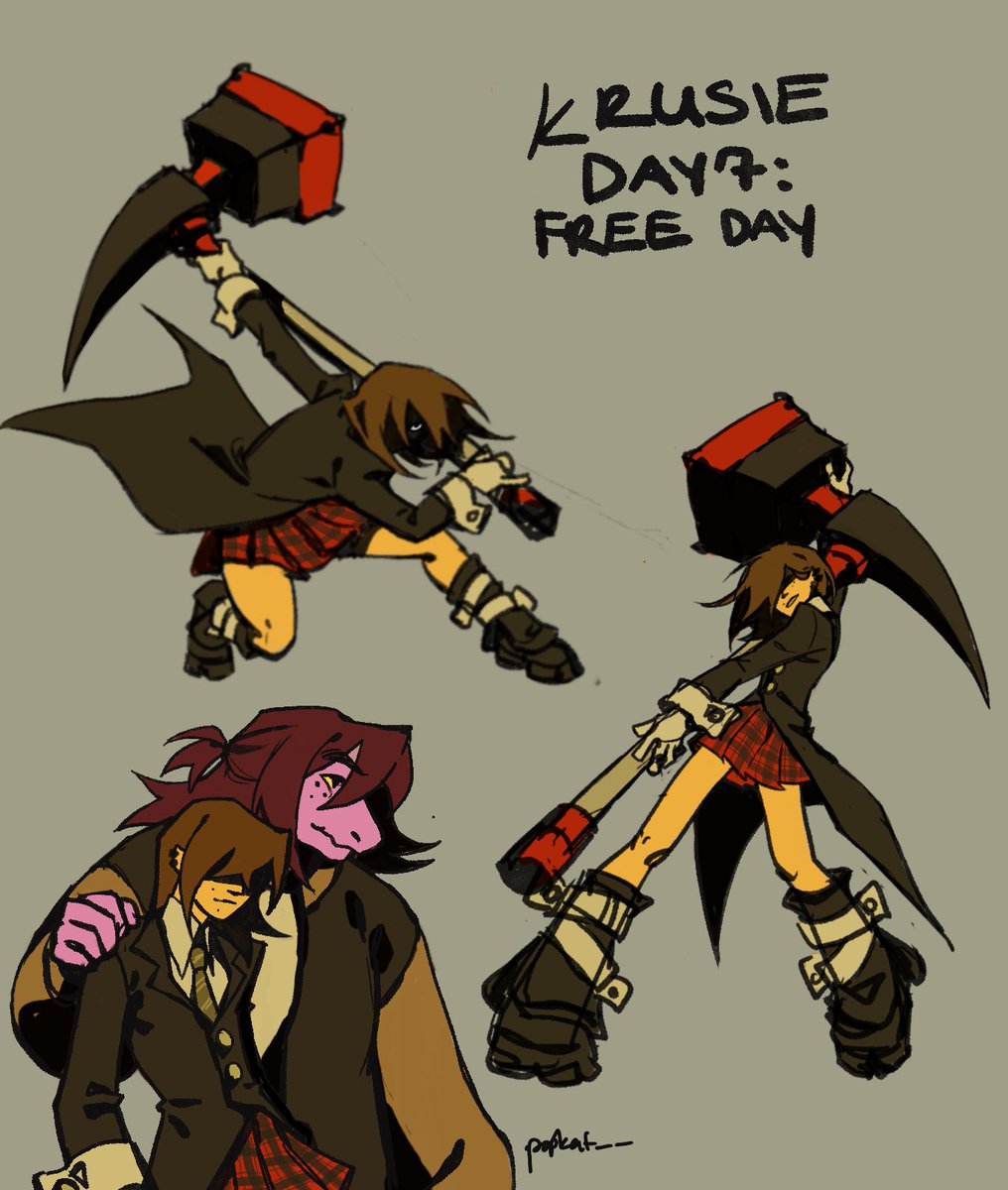 popkat__'s tweet image. messy but do u guys fw krusie soul eater 
#krusieweek2026 @krusieweek tysm for hosting this it was so much fun :3