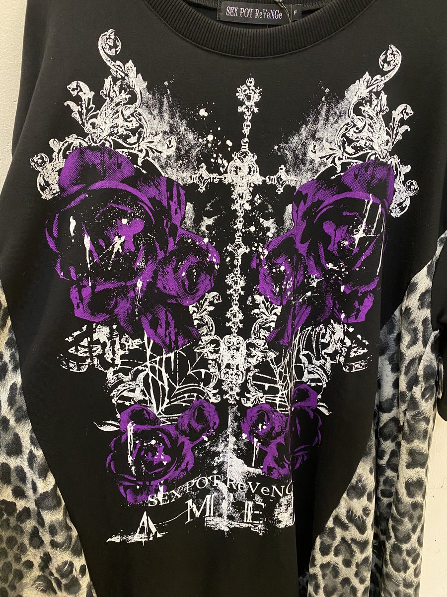 💥💥SALE💥💥 ✡AMEN JUDGMENT DESIGN LEOPARD ロング カットソー