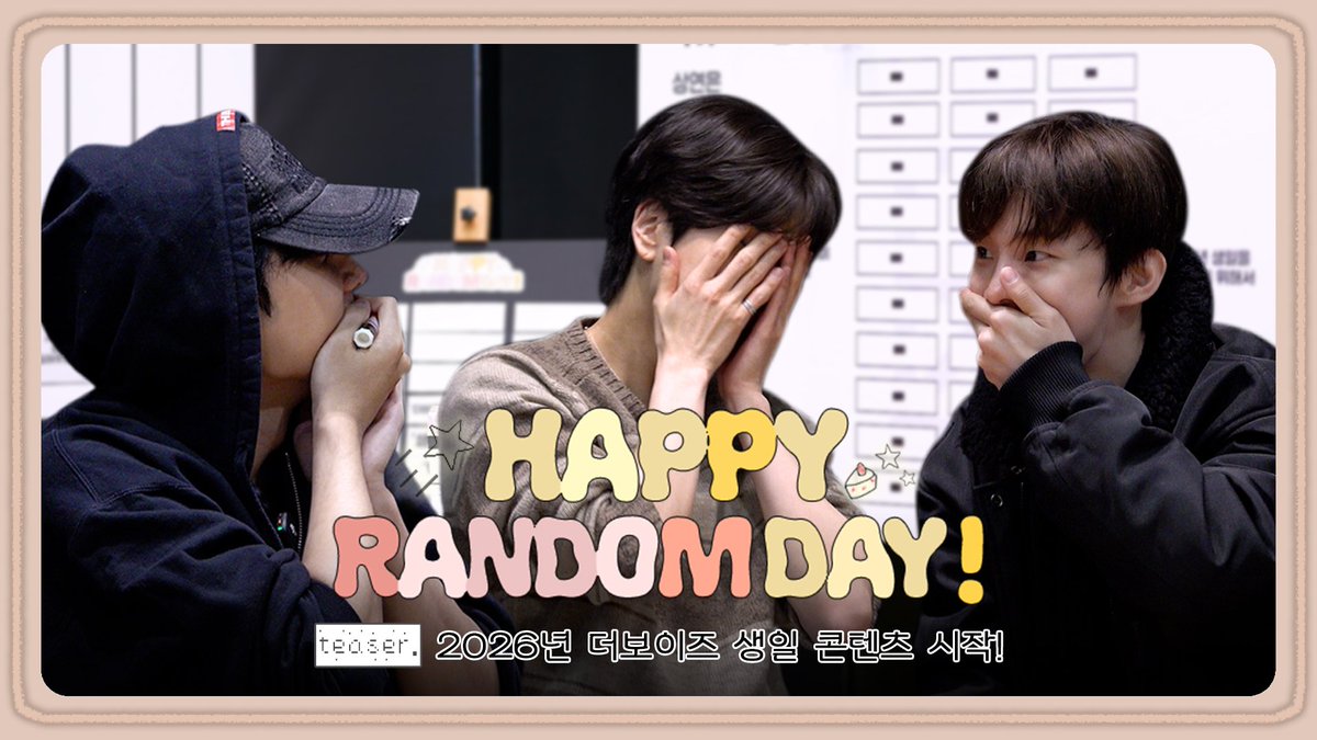 [🎥] [HRD🎉] 2026년 생일 콘텐츠를 결정할 운명의 사다리 게임🪜 지금 시작합니다 | HAPPY RANDOM DAY

youtu.be/qfwQTtAhf5M

#THEBOYZ #더보이즈