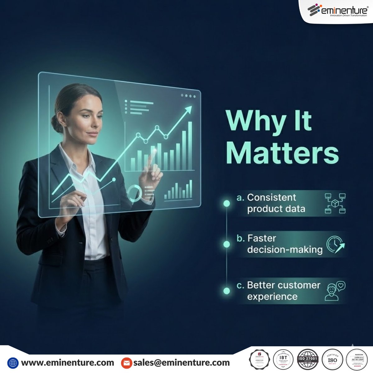 Eminenture's tweet image. Discover how building a 360° product view through Master Data Management can unlock consistency, clarity, and smarter decisions across your enterprise. Read the story: tinyurl.com/455w7jau 
#MasterDataManagement #DataDriven #DigitalTransformation #data #ecommerce  #Eminenture