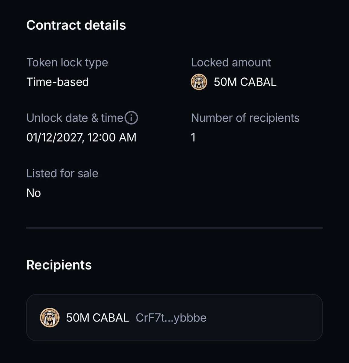 whitehatcabal's tweet photo. Team tokens locked for 1 year.

https://t.co/gGnuf9ELwg https://t.co/u39cnZRkiY