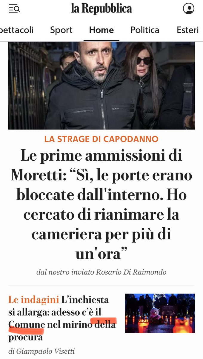 g_caprotti's tweet image. #CransMontana : Moretti é Corso e il Vallese è definito “La Corsica ma senza attentati”. Ma le parole che meglio definiscono i vallesi sono grettezza e avidità. Sono morti 40 ragazzi, altri sono feriti in condizioni disumane e loro pensano solo ai loro soldi e al mondiale 2027…