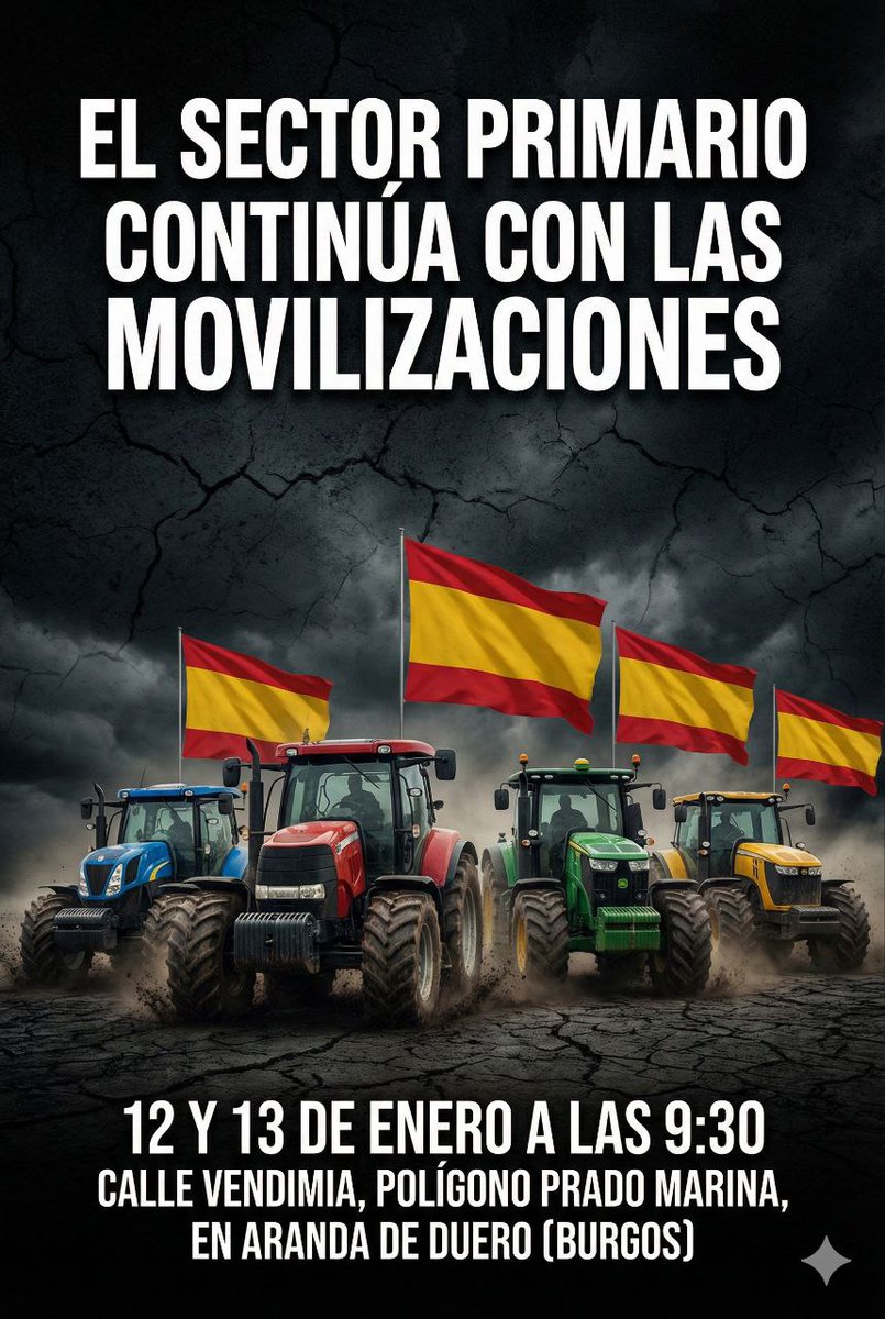 ¡APOYEMOS AL CAMPO ESPAÑOL!

La desaparición del Campo Español no solo repercutirá en el sector agrario y ganadero, el acuerdo con Mercosur que pretende Bruselas será el clavo en el ataúd de éstos y otros sectores productivos locales.
#NoAlMercosur