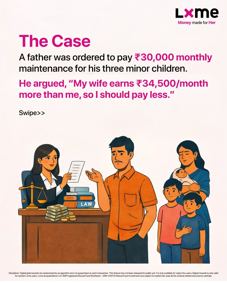 LXMEofficial's tweet image. If a working mother earns well, does the father get a free pass on child maintenance? Absolutely not. 🚫
Delhi HC says child support isn’t about income—it’s about responsibility from BOTH parents. ⚖️👶
#WorkingMothers #DelhiHighCourt #FamilyLaw #WomenAndLaw #India