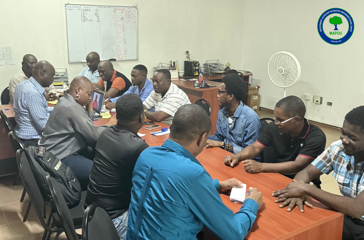 10 janv. 2026 | Face à l’échéance du 7 février, MAPOU agit. Réunion stratégique avec la Coordination nationale pour porter une transition légale, stable et responsable, conformément à l’accord du 3 avril 2024.

Rasin nou fon.
#transition #mapou #ayiti #7fevrier