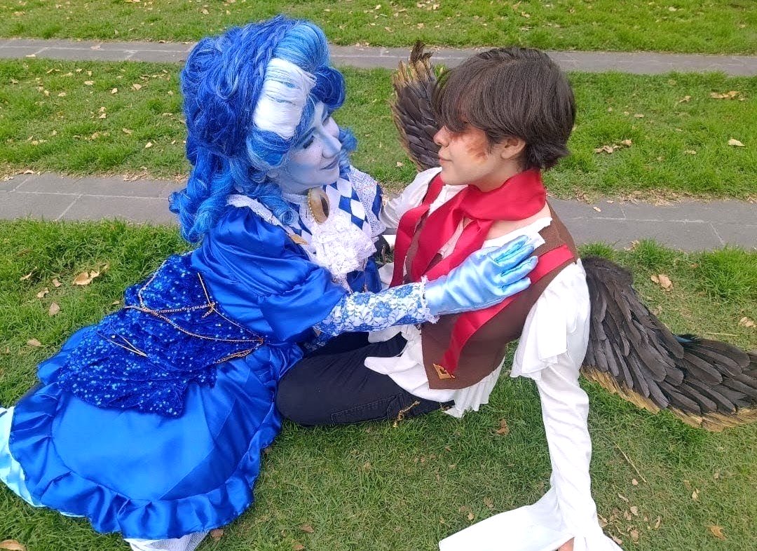 #Frankenval cos con la #Frankelda de Lala Rojas, le quedó preciosa 👀💕✨ (subo más fotitos mañanita)