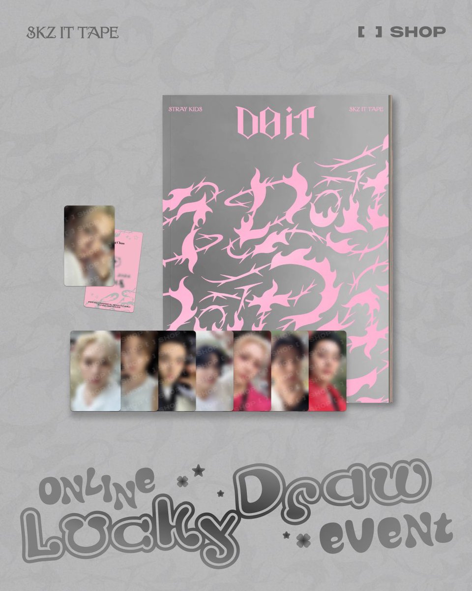 Stray Kids 'DO IT' LUCKY DRAW EVENT💗🩶 Fans Shop 2次ラキドロQoo10