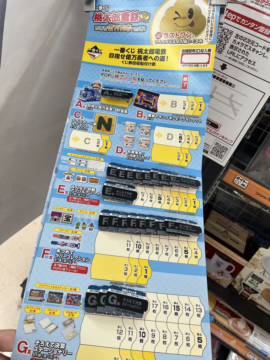 一番くじ『桃太郎電鉄 目指せ億万長者への道！』🚅🎲 ワングー高崎店