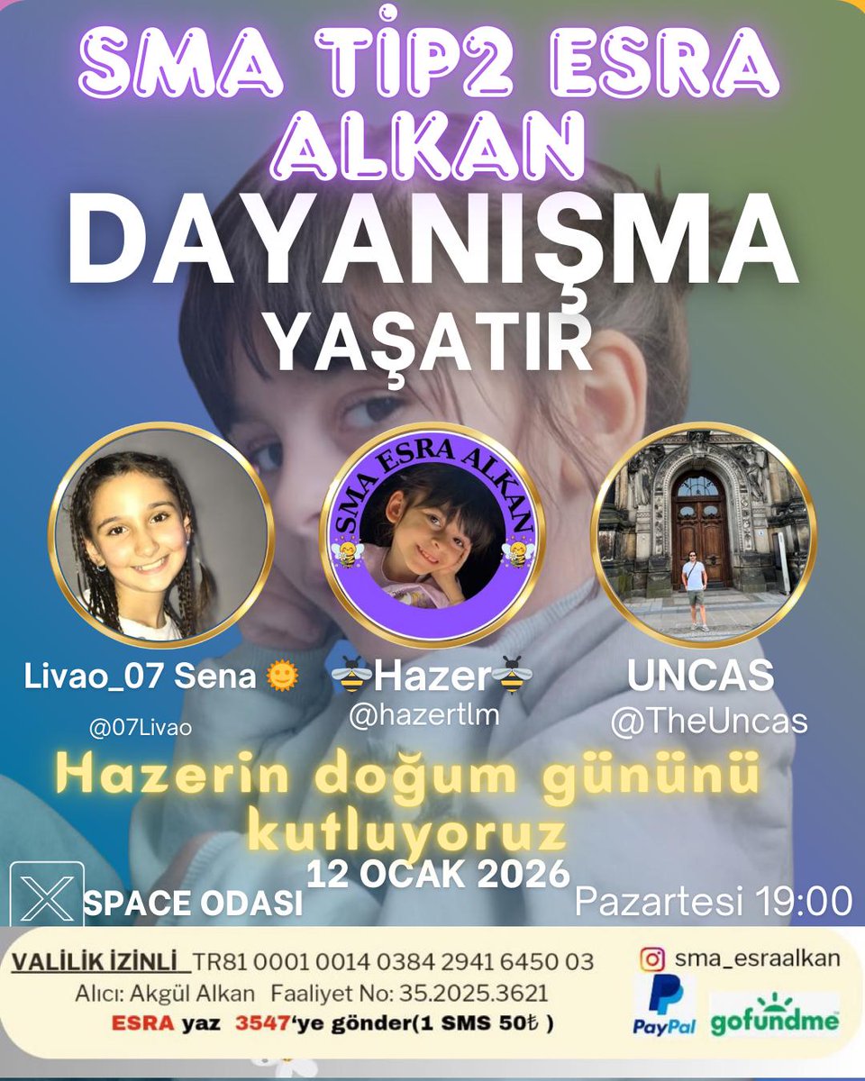 Bugün  <a href="/hazertlm/">🐝HAZER🐝</a>
 Doğum gününü🥳 Buakşam saat 19.00 kutlayacağız sizleride bu partiye  yani space odamıza beklerizz <a href="/07Livao/">Livao_07 Sena 🌞</a> 
<a href="/TheUncas/">UNCAS🏴‍☠️</a> ❤️❤️

Bismillah #karyağışı #KarTatili #Salı #doğumgünü #HappyBirthday 
 #Esramızınyüzügülsün Okan #FBvsGS #Iran Hadise  Fenerbahçe