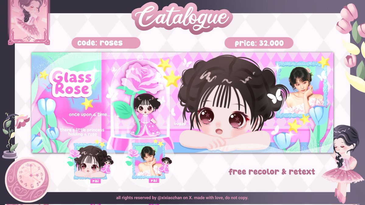 xixiaozhan's tweet image. 𐙚🩰Help repost, thank youᵎᵎ૮˃‌֊ ˂‌ აྀི𓋭

👑⊹ Hii, aku sudah OPTIP alias Open Titipan untuk 2️⃣ katalog di bawah ini, 🌹 Roses dan 🧸 Gummy。Ayoo ikut sebelum ketinggalanᵎᵎ˖𓍢ִ໋🦢˚𖥔 ݁˖

🗝️ #zonauang 🜲⊹