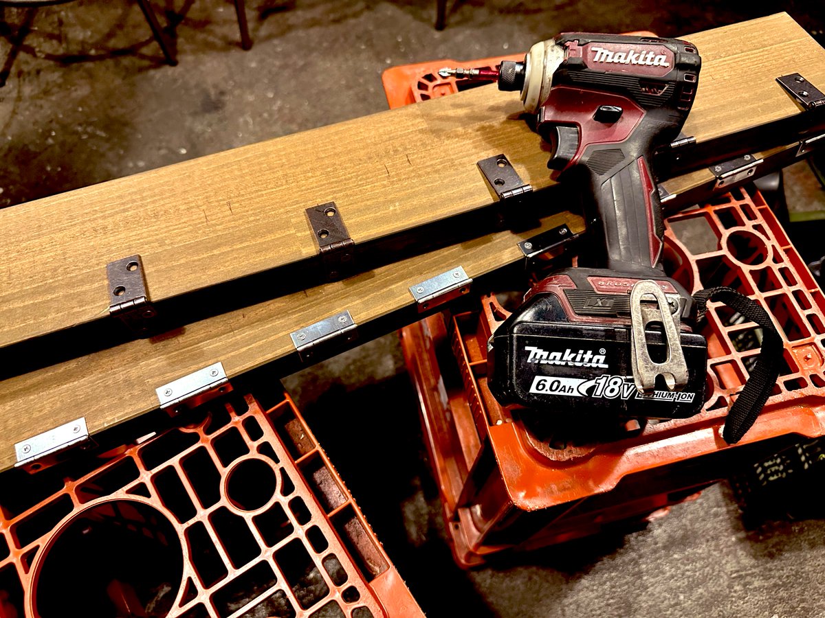 男の子はね、いつになっても工作は好きよね🛠