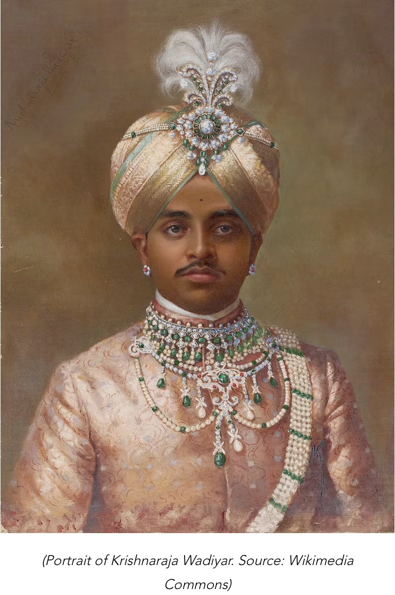 indiastatestory's tweet image. 2/n: Mysore flourished under Maharajah Sir Sri Krishnaraja Wadiyar. The state pioneered industrialisation and hydroelectric projects, earning a reputation as one of the best-administered regions in India.  

#IndianHistory #StateAdministration