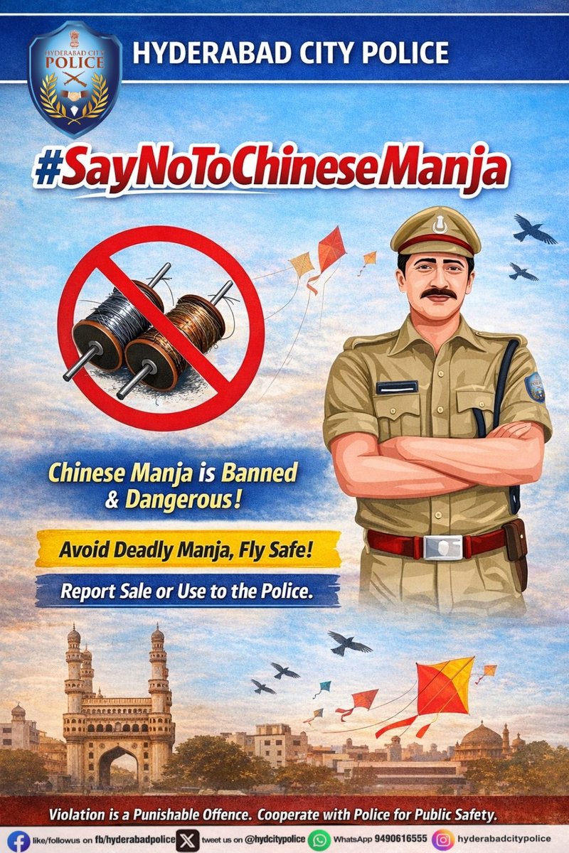 Hyderabad City Police tweet media