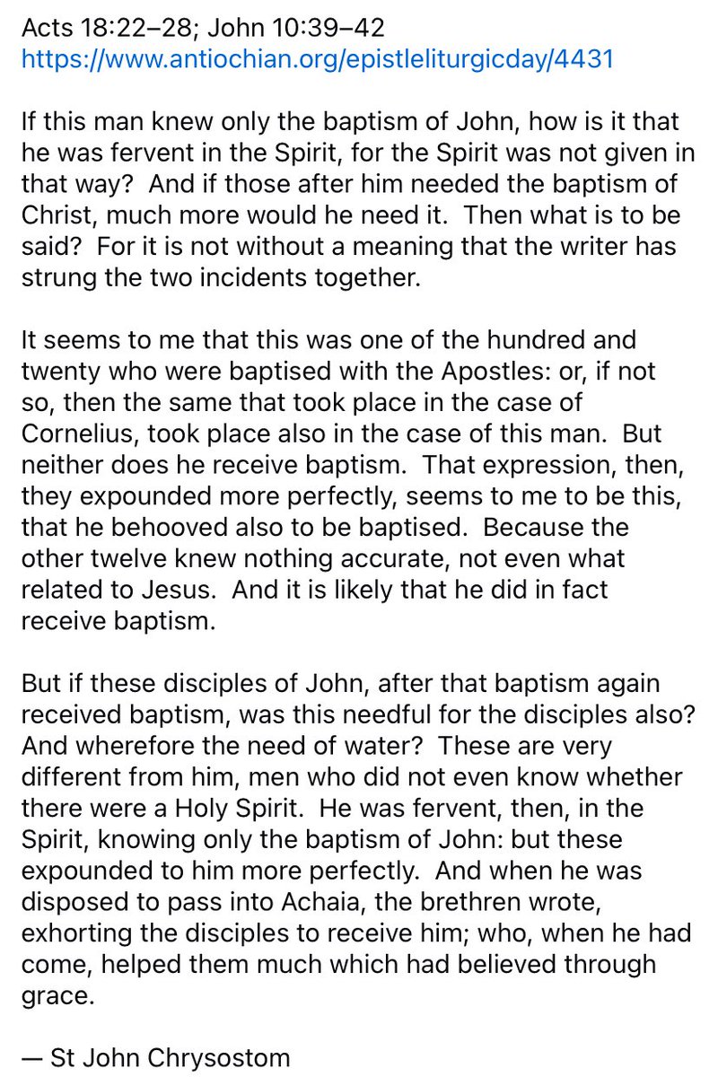 12ApostlesHants's tweet photo. Today, as we continue to celebrate Theophany, we commemorate the Holy Martyr Tatiana of Rome https://t.co/TO0GLWR2vI ; also our Venerable Father Benedict Biscop, Abbot of Wearmouth https://t.co/AMQdlmLMBF #12January 

Acts 18:22–28; John 10:39–42
https://t.co/WcTJhZkdP0 https://t.co/bzQKG53mrv