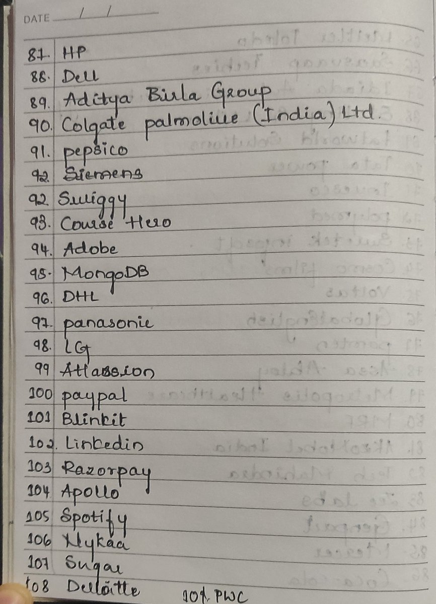 A while ago, I stopped waiting for “the right opportunity” to magically appear.

Instead, I did something very simple.

I took a notebook.
And I wrote down company names

Then I did the unglamorous work no one talks about: • Visited each company’s career page
• Created profiles