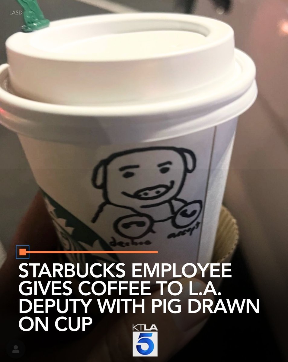 KTLA's tweet image. In a statement posted on social media, L.A. County Sheriff Robert Luna said "disrespectful actions will not tolerated against our personnel," and that he had contacted Starbucks' corporate security division. Full Story: ktla.com/news/local-new…