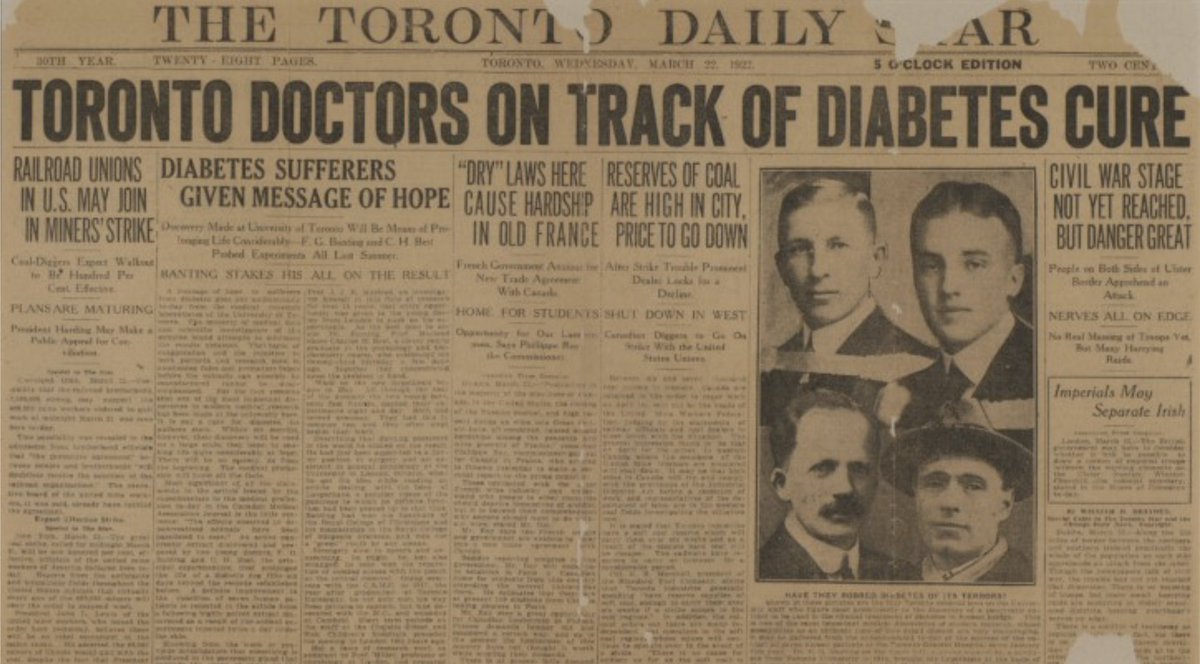 _DailyHistorian's tweet photo. Nearly every person who depends on insulin today traces their survival back to that hospital room in Toronto in 1922.
Follow the page for more daily history posts!
#MedicalHistory #Insulin #LeonardThompson #Diabetes #HistoryOfMedicine #CharlesBest #FrederickBanting https://t.co/2DxYL5KcMU