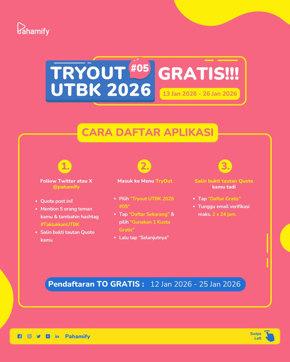 Pahamify | TO + Live Class UTBK & Ujian Mandiri tweet media