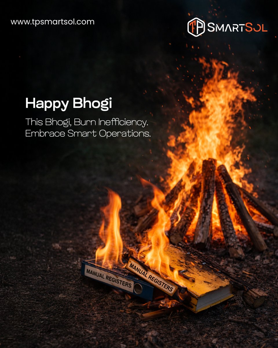 TPSmartSol's tweet photo. This Bhogi, leave behind manual processes and outdated workflows. Ignite smarter operations with automation, efficiency, and real-time insights that power faster decisions and stronger, future-ready businesses.
.
.
#HappyBhogi #Bhogi #BhogiFestival #BhogiMantalu #TPSmartsol https://t.co/Ri2LQqEPl7