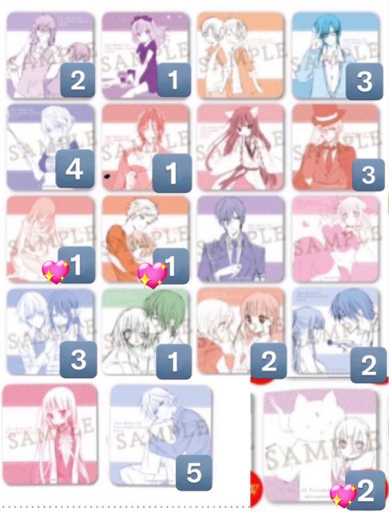 限定値下げ中⭐︎2018年コミコミスタジオカフェ★ナツメカズキ　コースター　全種 限定値下げ中⭐︎2018年コミコミスタジオカフェ☆ナツメカズキ