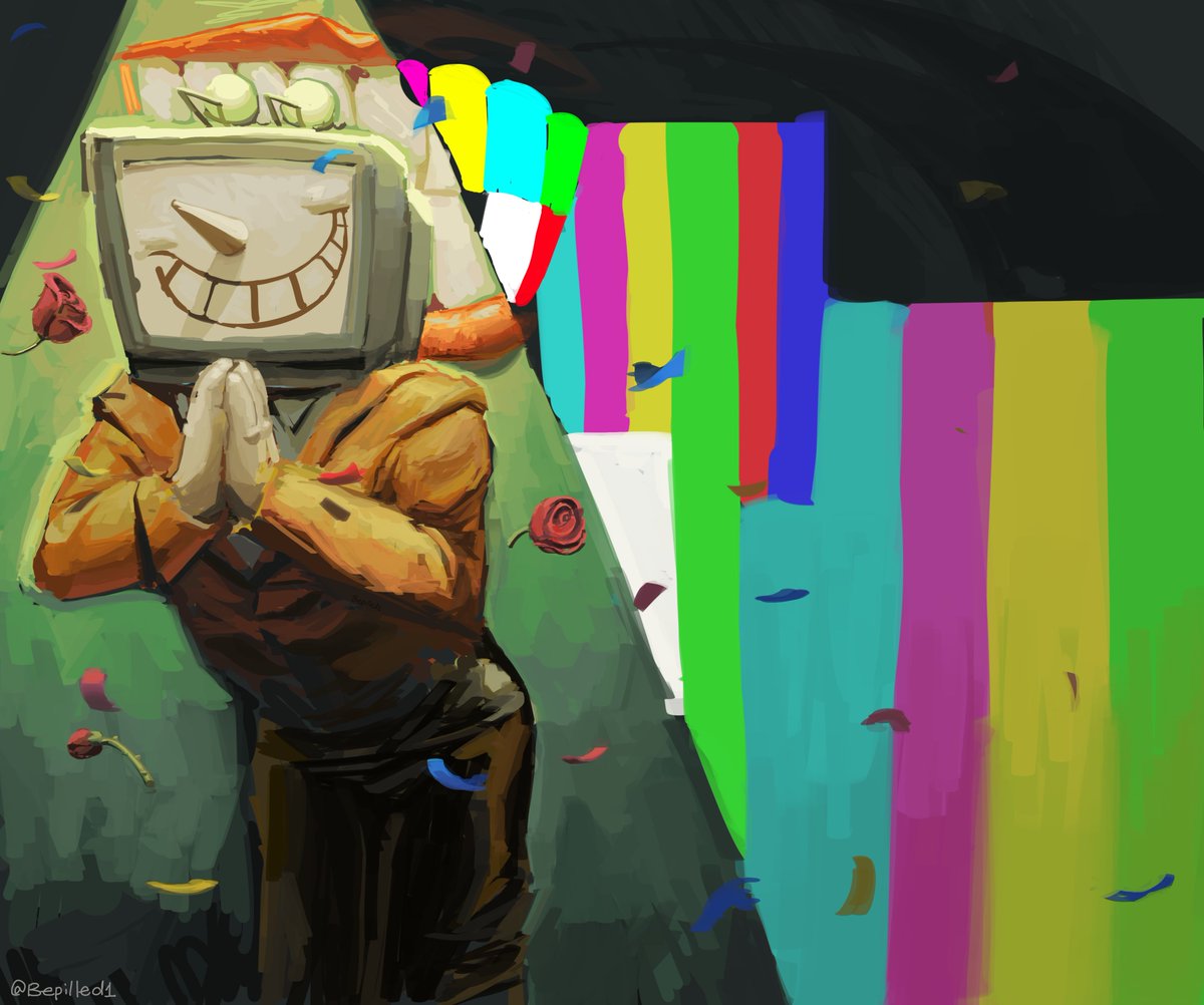 bepilled1's tweet image. Sorry I'm a bum and I only drew a tenna one time the whole winter break, smileee #tenna #DELTARUNE