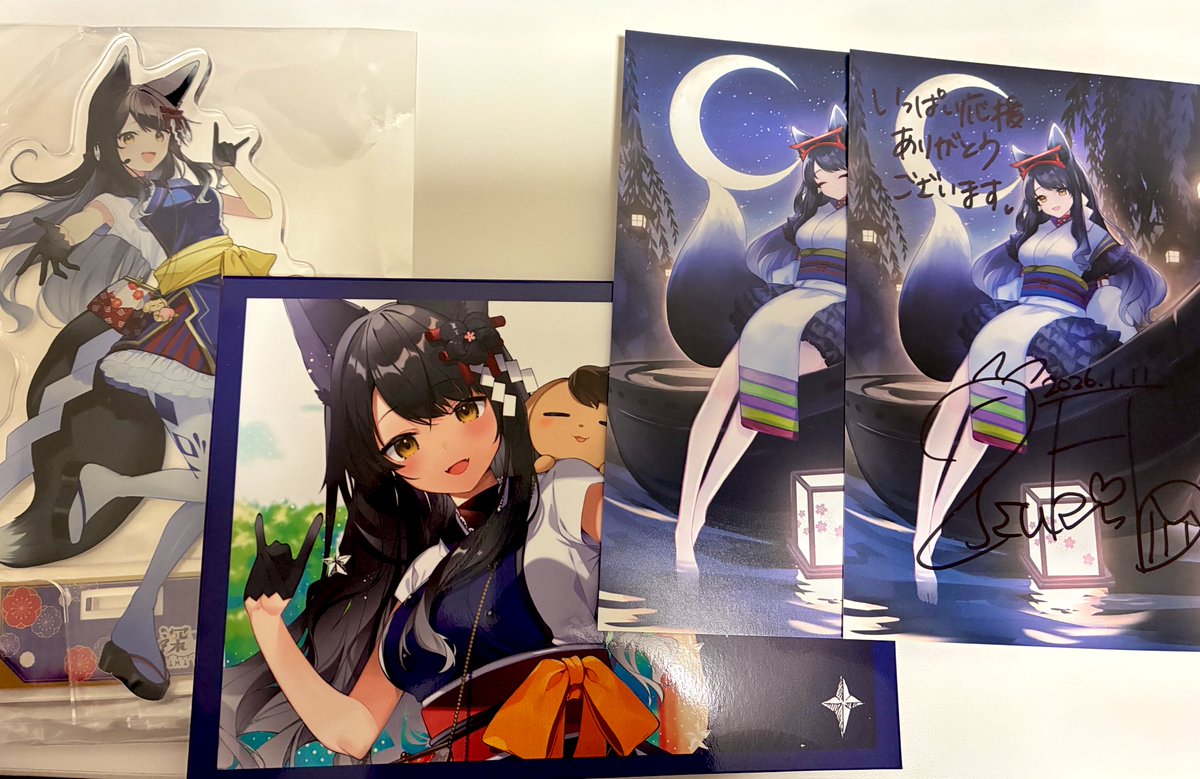 ツキちゃんのグッズも届いてた！ 可愛い〜！！ #月深ツキ