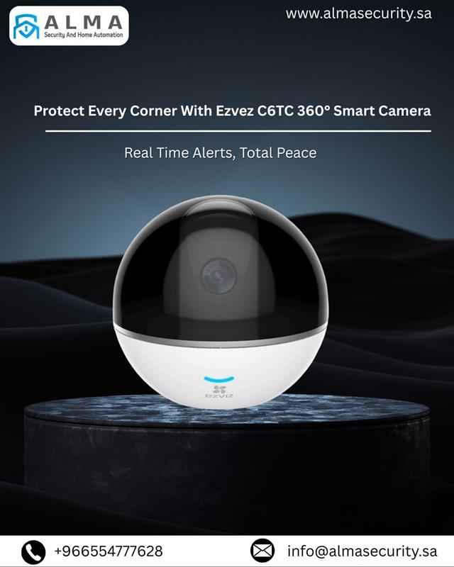 ALMASAFETY1's tweet image. Secure every angle with Ezvez C6TC 360° Smart Camera by ALMA Security, delivering real-time alerts, crystal-clear monitoring, night vision and seamless mobile control.
almasecurity.sa

#ALMASecurity #SmartCamera #360Security #HomeProtection #RealTimeAlerts