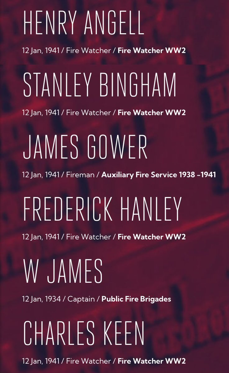 FireMemTrust's tweet photo. Remember #FallenUKFirefighters #FireWatchers #FireGuards on 12 Jan
@LondonFire @SWFireandRescue @DefenceHQ https://t.co/Nej8e29IZg