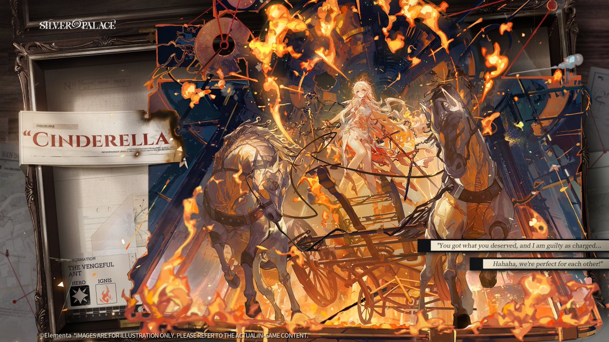 SilverPalace_EN's tweet image. Character Title Page
"Cinderella"

—— The Vengeful Ant ——

--
"You got what you deserved, and I am guilty as charged... Hahaha, we're perfect for each other!"
--

A day where cold gives way to warmth. The glimmer of hope is shining again.

A lady of secrets and a most meticulous…