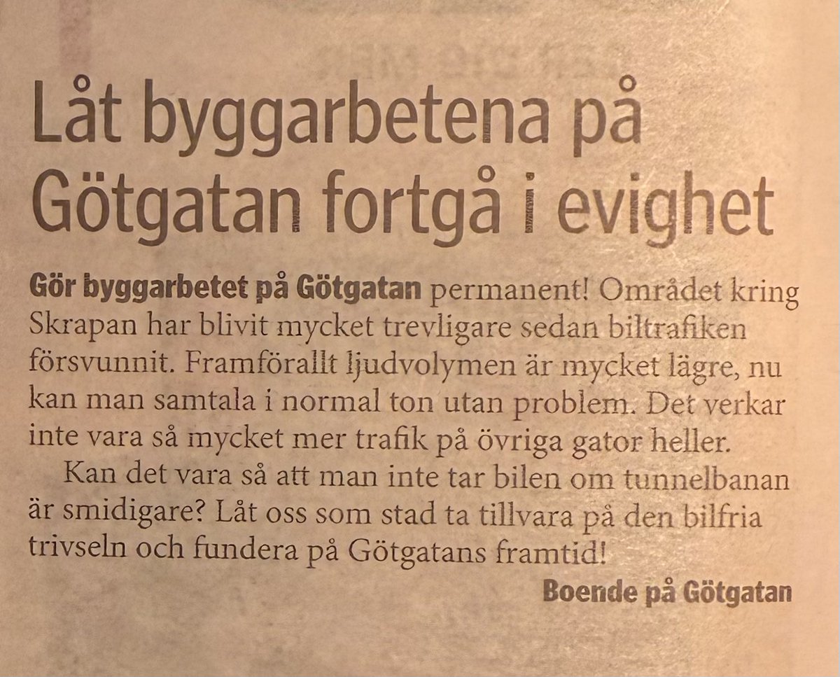 Håller med 👍 #götgatangågata