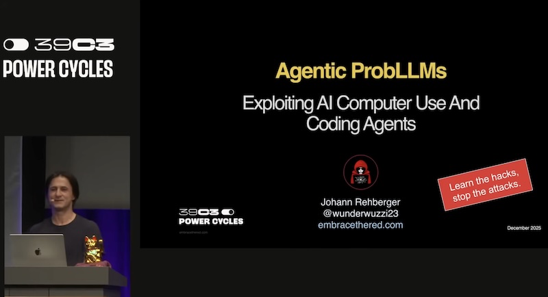 El lado del mal - Agentic ProbLLMs &amp; AgentHopper: Exploiting AI Computer-Use and Coding Agents elladodelmal.com/2026/01/agenti…  #AgenticAI #IA #AI #LLM #Virus #PromptInjection by <a href="/wunderwuzzi23/">Johann Rehberger</a>