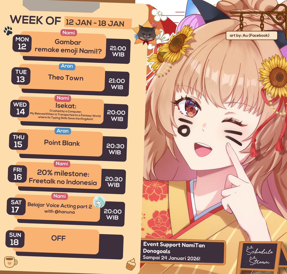 namikay_v's tweet image. Konnami ~~
Berikut schedule minggu ini!

Baca reply lanjutan