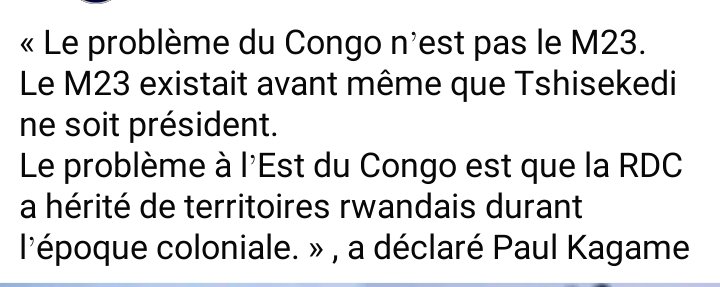 🇨🇩A quoi importe le dialogue lorsque kagame affirme mener la guerre pour de prblms des terres? Il y a t-il lieu de confondre l'agression aux problèmes internes?Terminez d'abord avec Kagame, les congolais dialogueront après que la paix soit rétablie. Les gens souffrent d ct guerre