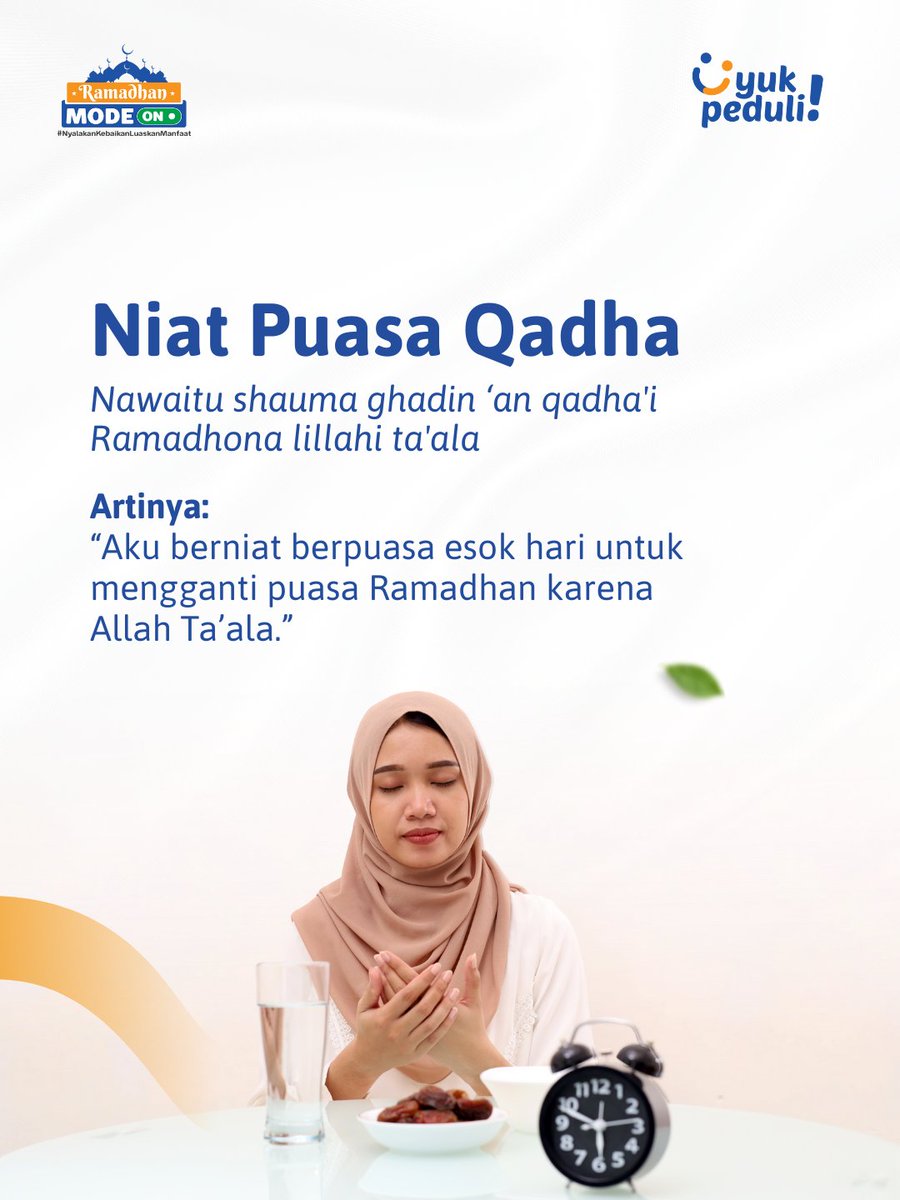 contentyp's tweet photo. Sahabat, puasa tahun lalu masih ada yang terlewat?🤔 atau sekarang kondisinya memang nggak memungkinkan untuk qadha?

kalau memang tidak memungkinkan, seperti lansia, sakit permanen, atau ibu hamil/menyusui dengan kondisi tertentu Allah beri kemudahan lewat fidyah.

#fidyah https://t.co/fZ9BqrXkk6