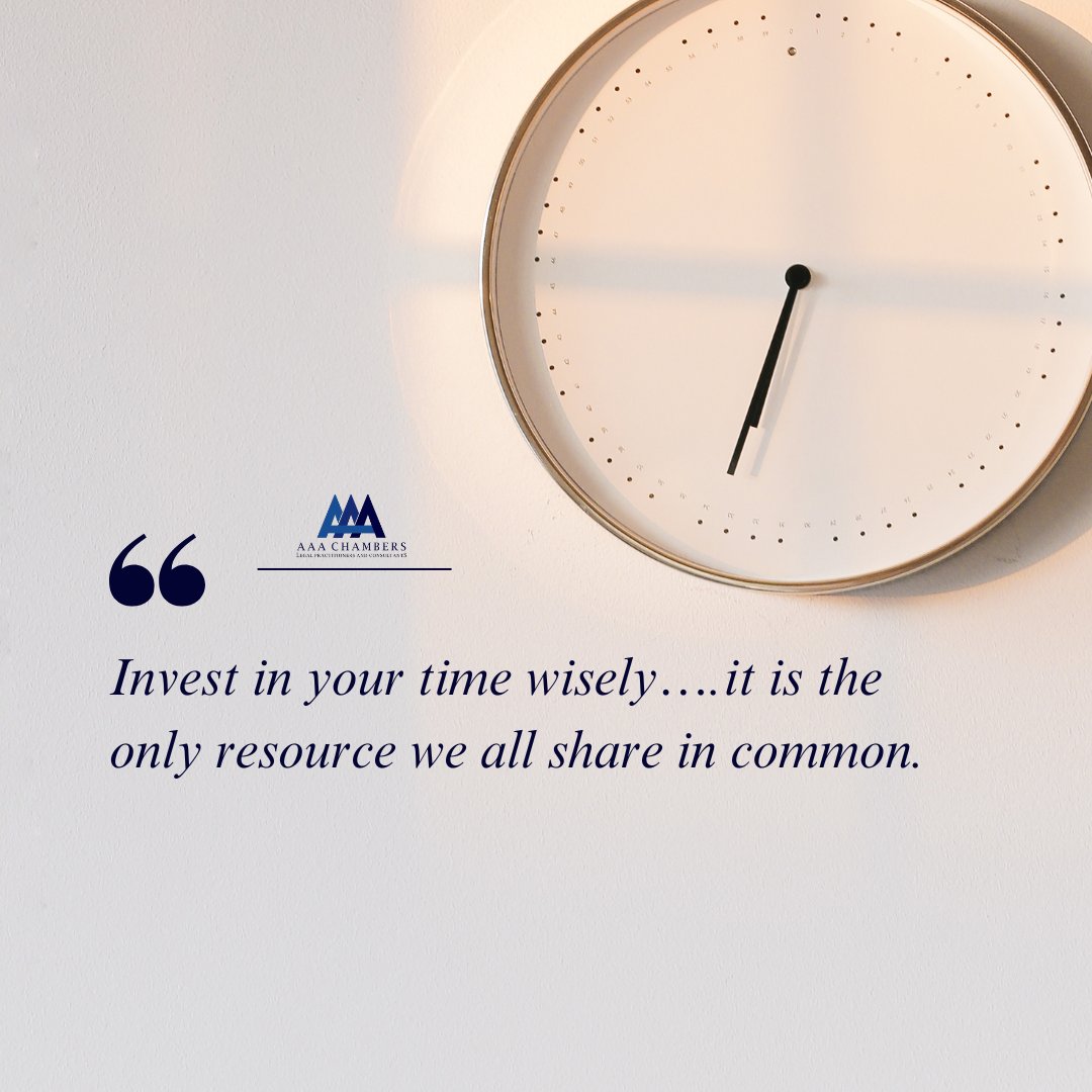 aaa_chambers's tweet photo. Time is the only resource that is equally shared to everyone!

#aaachambers #lawfirms #lawfirmsinlagos #litigation #lawfirmsinnigeria #nigerianlaw #litigationnigeria #legalpracticeNG https://t.co/FkWh49qhMq