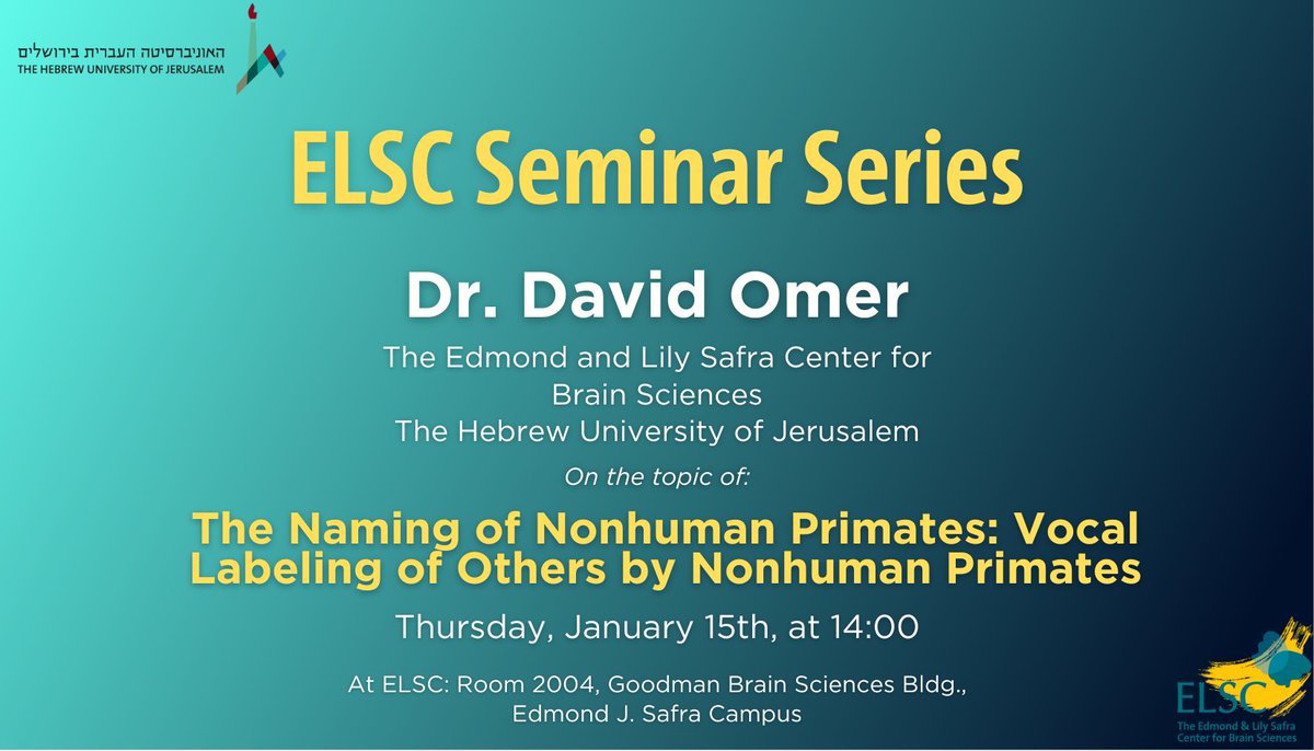 ELSC Brain tweet media