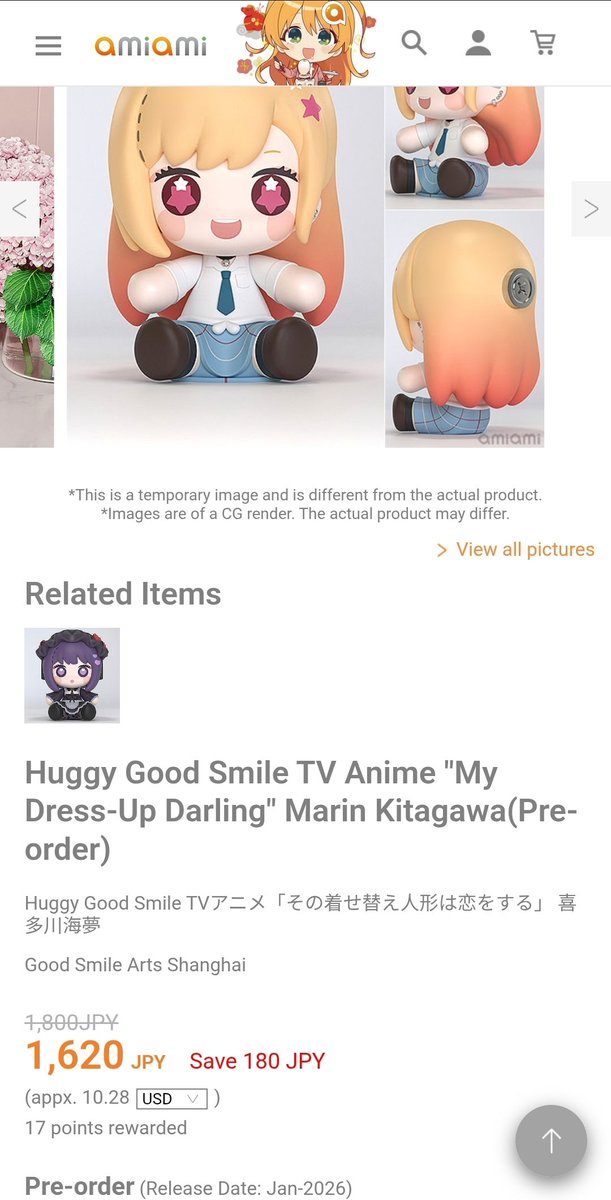 Been waiting for this adorable Marin magnet since its delay to December but turns out it got delayed to this month instead 🥲 hopefully it releases soon