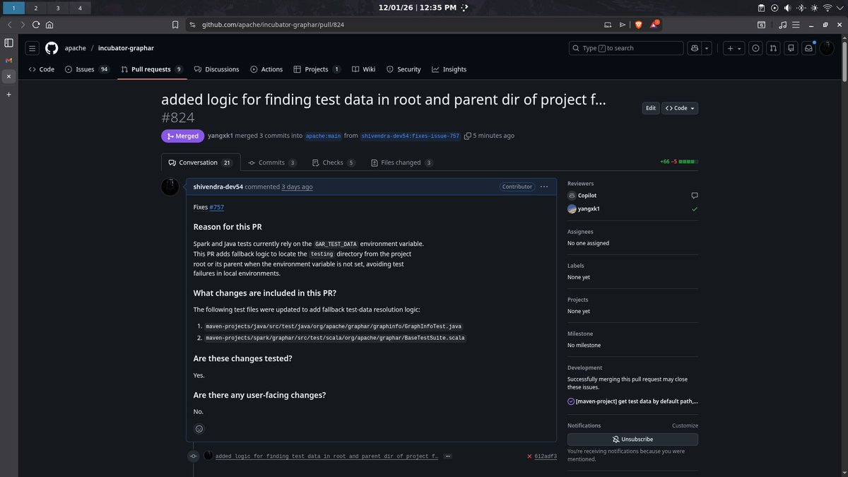shivendraYellow's tweet image. meow 🥳
one more contribution in apache graphar 
although that project is unlikely to appear in the GSoC but it appear in OSPP every year 
Hoping that continues
#coding #open_source #GSoC26 #GSOC