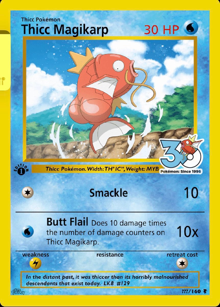 The thicc Pokmon cards might be the unfunniest joke in all of Pokmon this  is somehow below CEO of Sinnoh