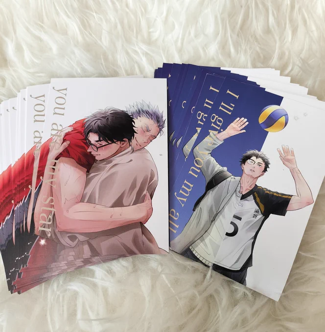 ポスカ届いた!!両面印刷なので、好きな面をお楽しみください 印刷綺麗で嬉しい〜!!