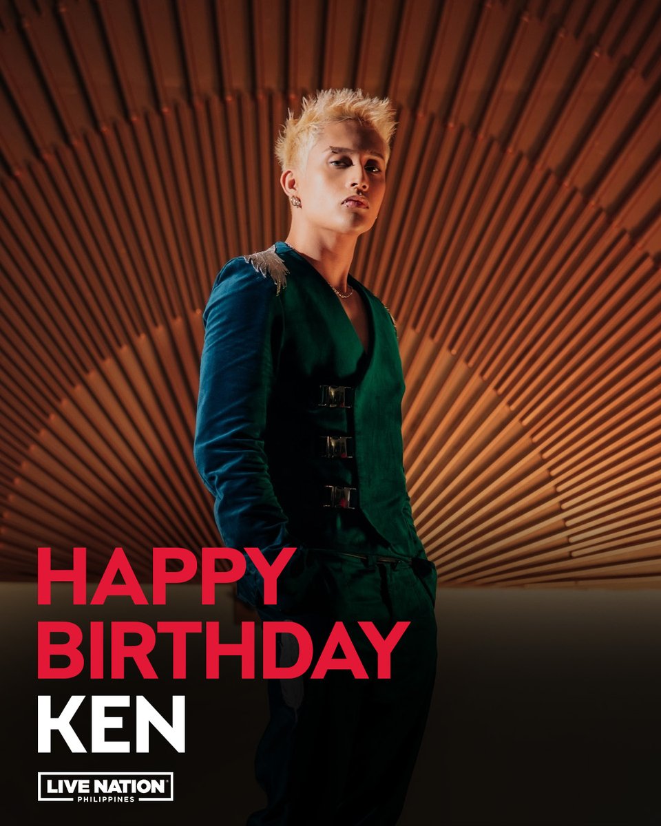 livenationph's tweet image. Happy Birthday, Ken! 🎉

From your powerful vocals to your fearless style and undeniable stage presence, you continue to inspire and make A’TIN proud. Wishing you continued success as you push boundaries and evolve as an artist 🤟🏽