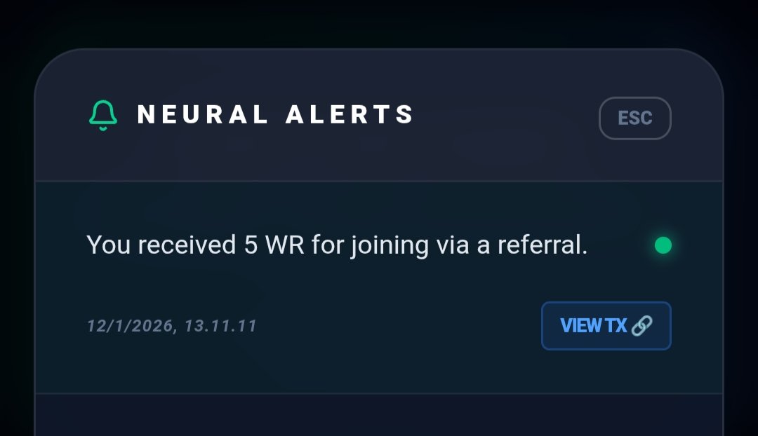 🔔 New Feature Alert: Referral System on WR Bounty!

Invite a friend to WR Bounty and both of you will receive referral rewards.

Win-win for everyone 🤝